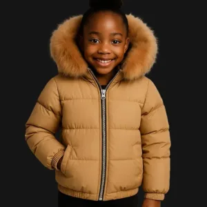 Brick Leather Puffer Jackets