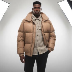 Leather Puffer Jackets